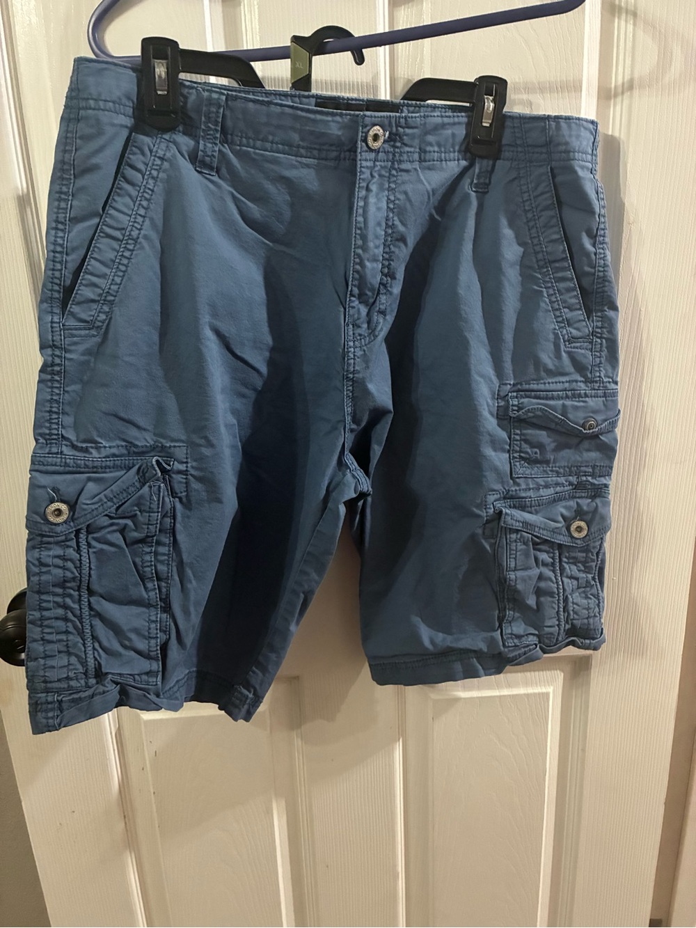 Iron Co. Men's 34 Blue Cargo Shorts